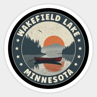 Wakefield Lake Minnesota Sunset Sticker